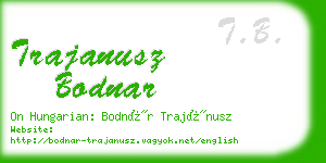 trajanusz bodnar business card
